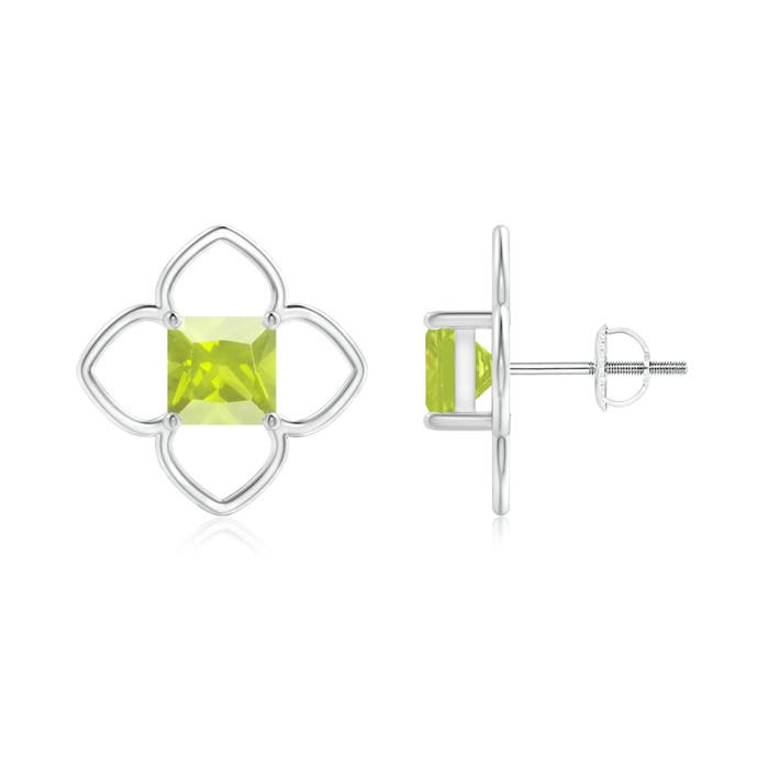 A - Peridot / 2.2 CT / 14 KT White Gold