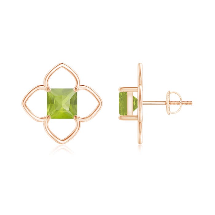 AA - Peridot / 2.2 CT / 14 KT Rose Gold