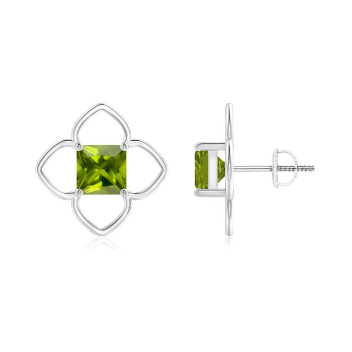 AAA - Peridot / 2.2 CT / 14 KT White Gold