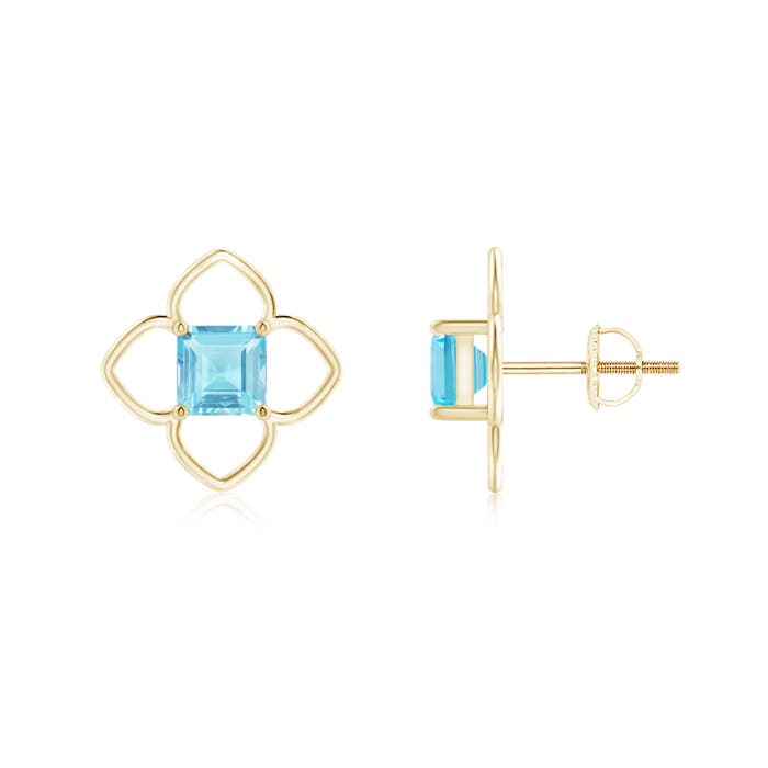 A - Swiss Blue Topaz / 1.5 CT / 14 KT Yellow Gold