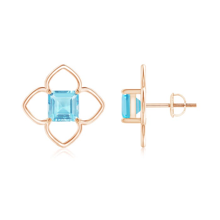 A - Swiss Blue Topaz / 2.7 CT / 14 KT Rose Gold