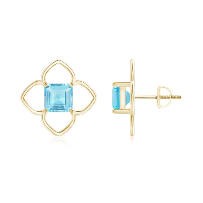 A - Swiss Blue Topaz / 2.7 CT / 14 KT Yellow Gold