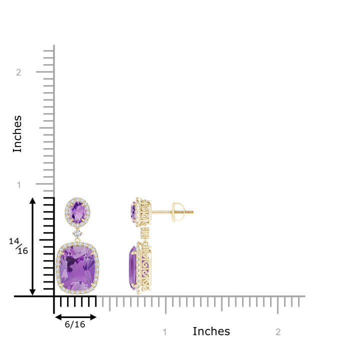 A - Amethyst / 6.5 CT / 14 KT Yellow Gold