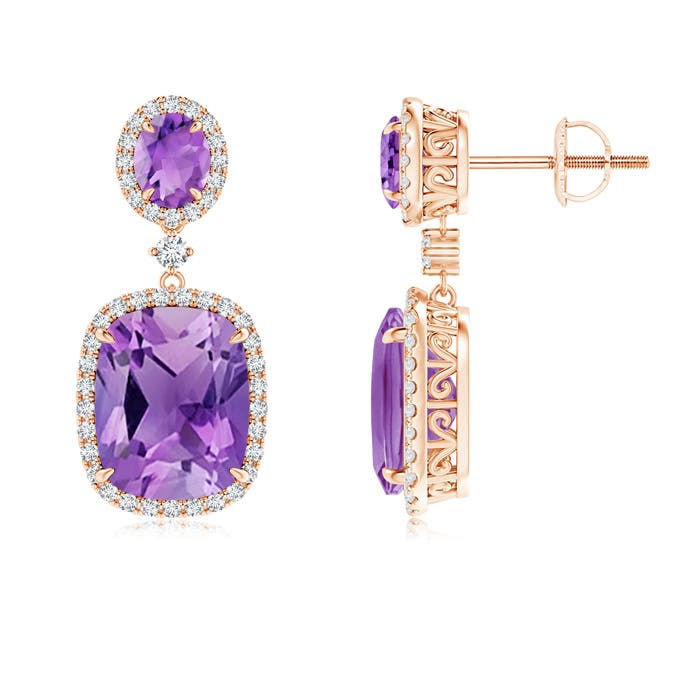 AA - Amethyst / 6.5 CT / 14 KT Rose Gold