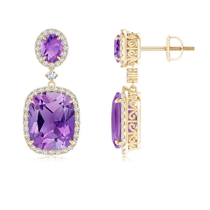 AA - Amethyst / 6.5 CT / 14 KT Yellow Gold