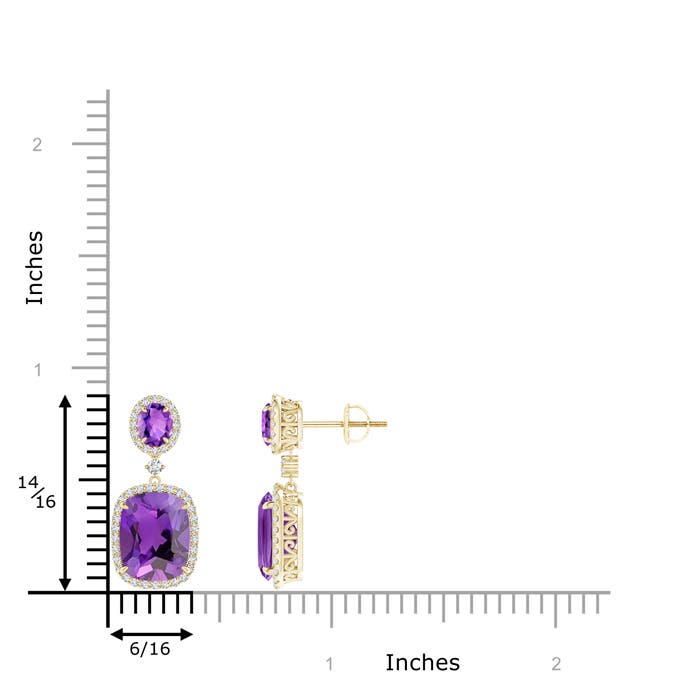 AAA - Amethyst / 6.5 CT / 14 KT Yellow Gold