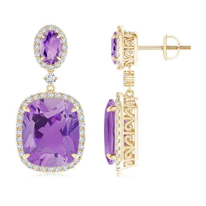A - Amethyst / 10.65 CT / 14 KT Yellow Gold