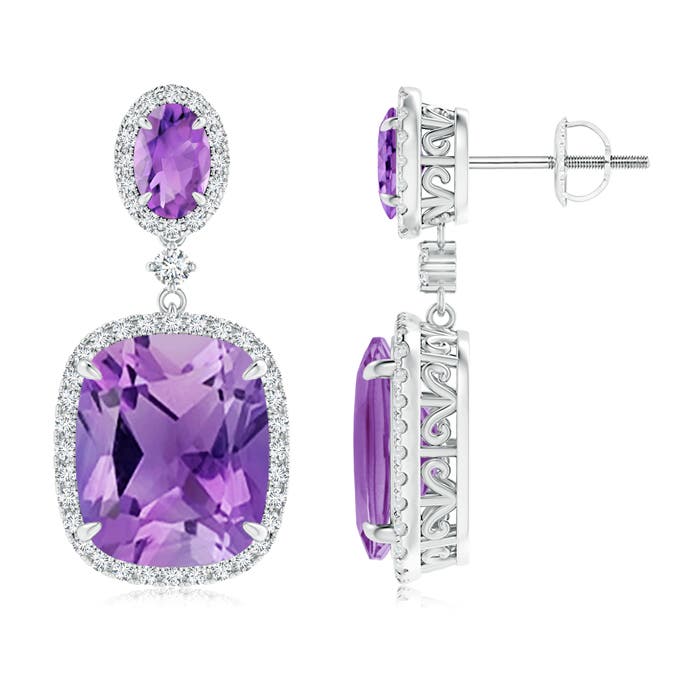 AA - Amethyst / 10.65 CT / 14 KT White Gold
