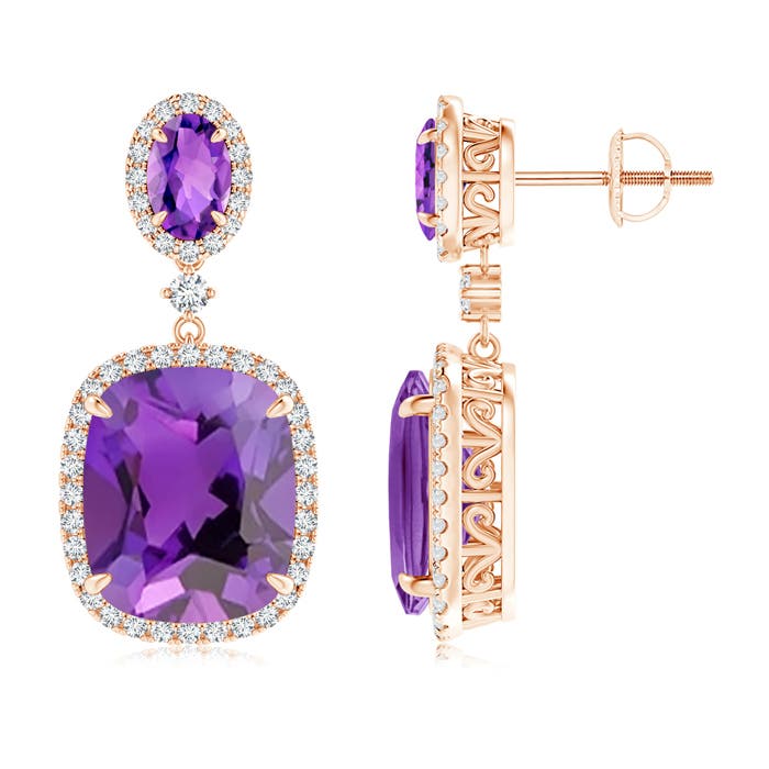 AAA - Amethyst / 10.65 CT / 14 KT Rose Gold