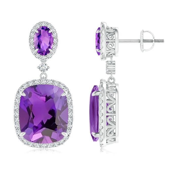 AAA - Amethyst / 10.65 CT / 14 KT White Gold