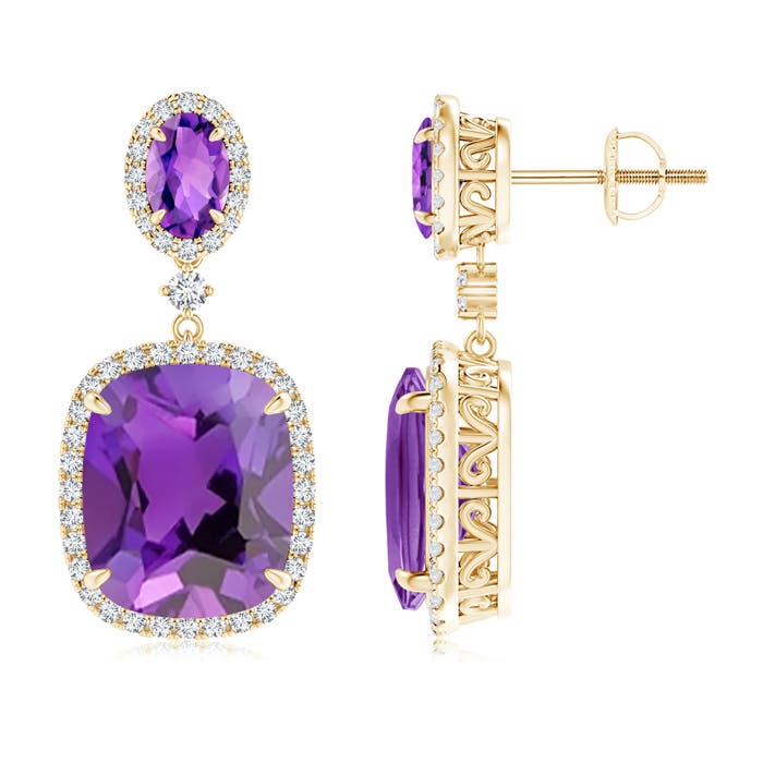 AAA - Amethyst / 10.65 CT / 14 KT Yellow Gold