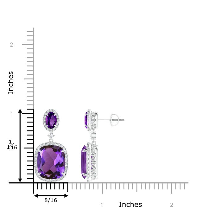 AAAA - Amethyst / 10.65 CT / 14 KT White Gold