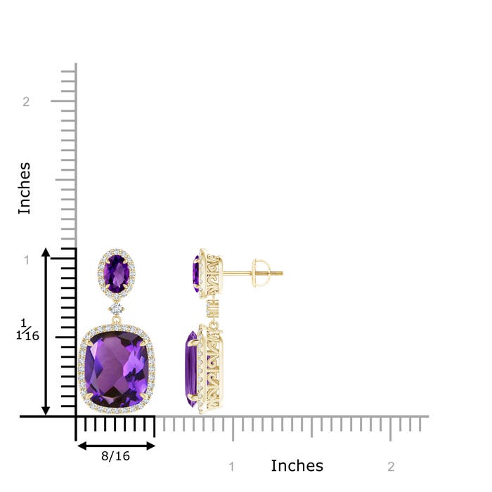 AAAA - Amethyst / 10.65 CT / 14 KT Yellow Gold