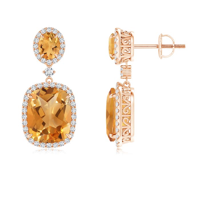 A - Citrine / 6.4 CT / 14 KT Rose Gold