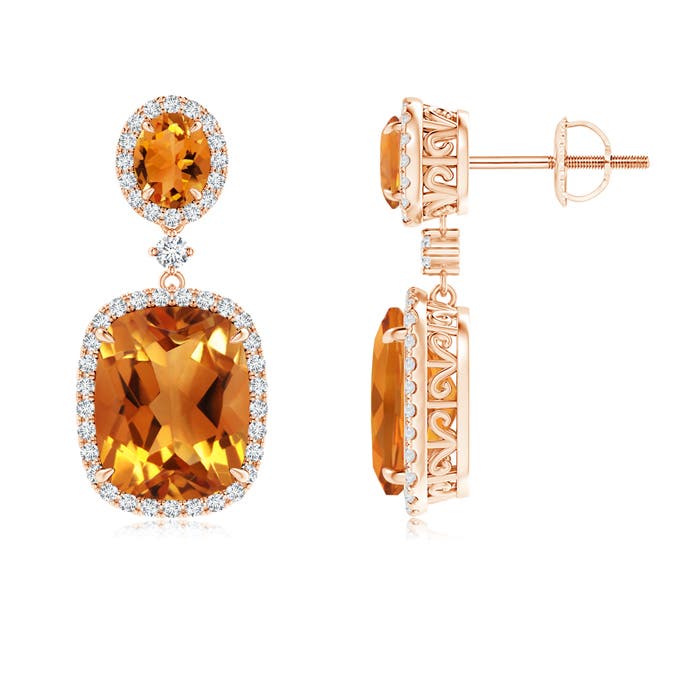 AAA - Citrine / 6.4 CT / 14 KT Rose Gold