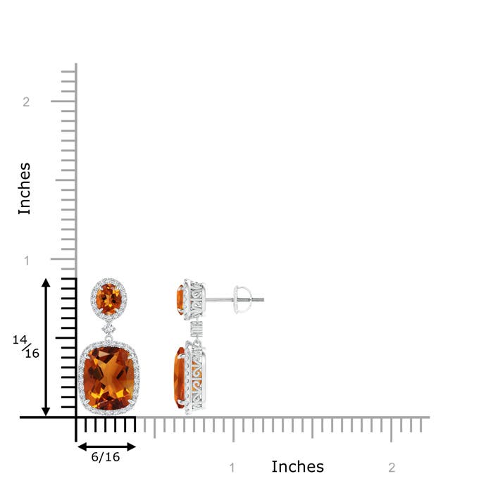 AAAA - Citrine / 6.4 CT / 14 KT White Gold