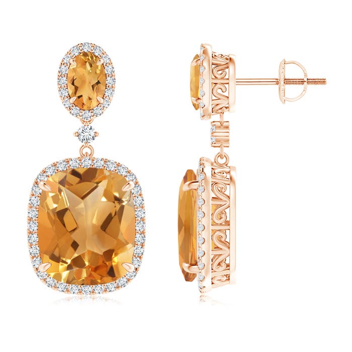 A - Citrine / 10.85 CT / 14 KT Rose Gold