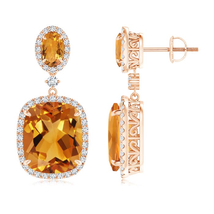 AA - Citrine / 10.85 CT / 14 KT Rose Gold