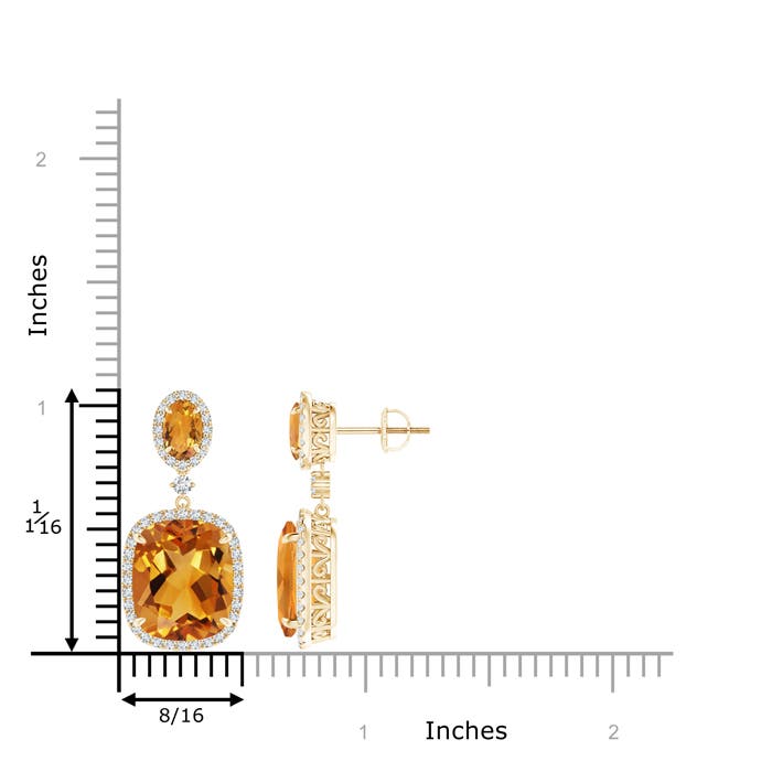 AA - Citrine / 10.85 CT / 14 KT Yellow Gold