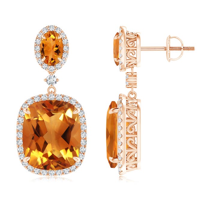 AAA - Citrine / 10.85 CT / 14 KT Rose Gold