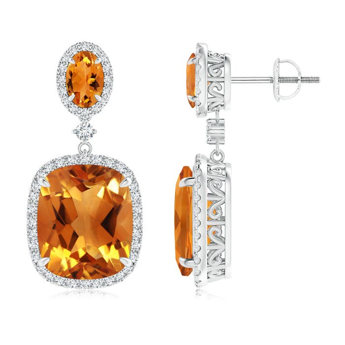 AAA - Citrine / 10.85 CT / 14 KT White Gold