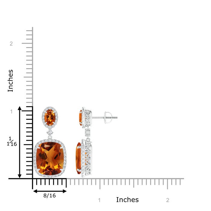 AAAA - Citrine / 10.85 CT / 14 KT White Gold