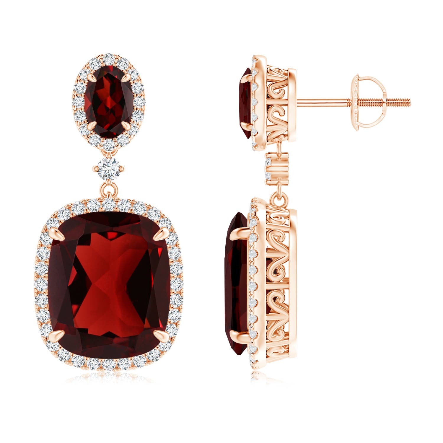 AAA - Garnet / 12.45 CT / 14 KT Rose Gold