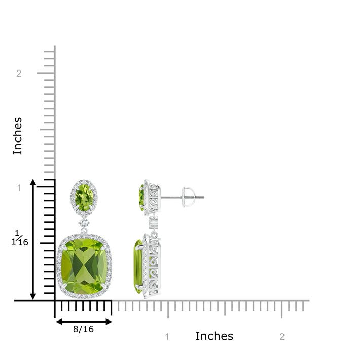 AAA - Peridot / 12.61 CT / 14 KT White Gold