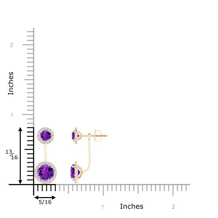 AAA - Amethyst / 2.43 CT / 14 KT Yellow Gold