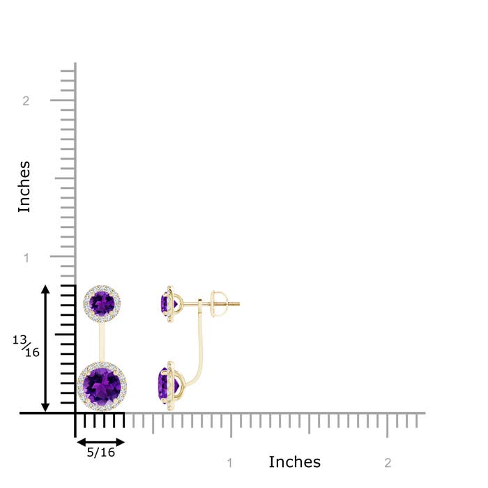 AAAA - Amethyst / 2.43 CT / 14 KT Yellow Gold