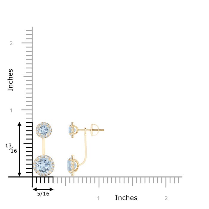 A - Aquamarine / 2.17 CT / 14 KT Yellow Gold