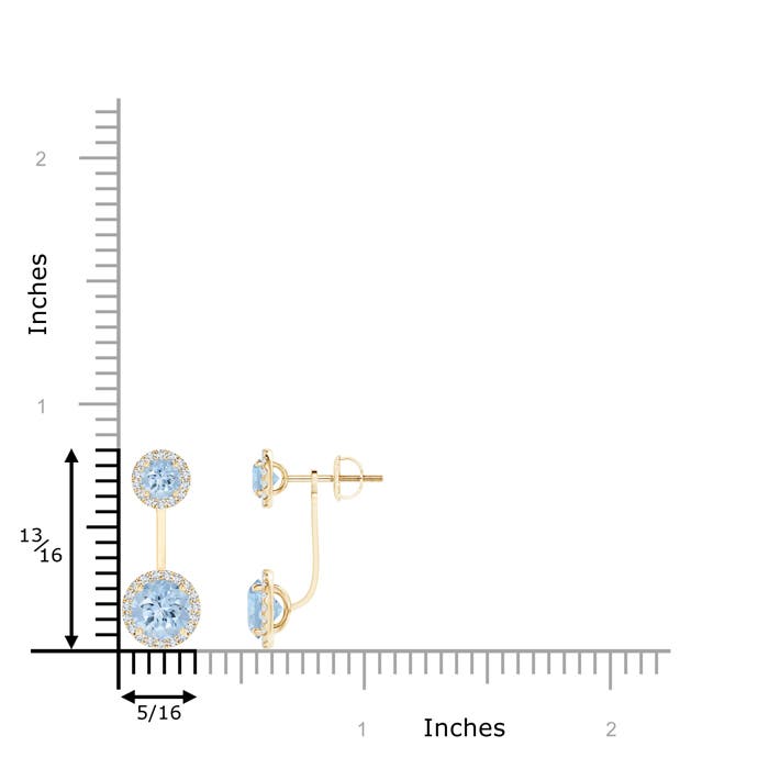 AA - Aquamarine / 2.17 CT / 14 KT Yellow Gold