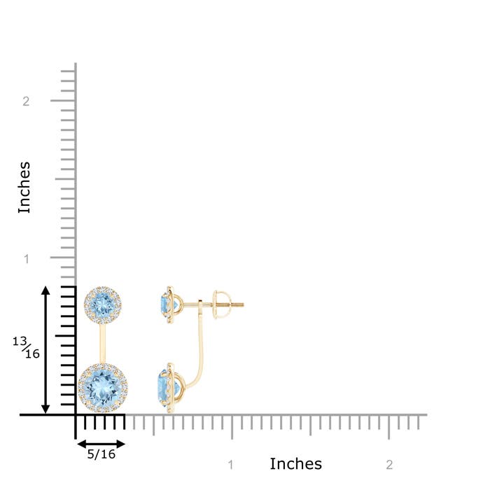 AAA - Aquamarine / 2.17 CT / 14 KT Yellow Gold