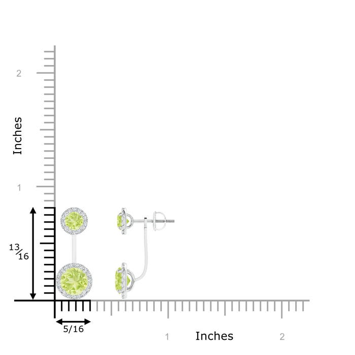 A - Peridot / 2.83 CT / 14 KT White Gold