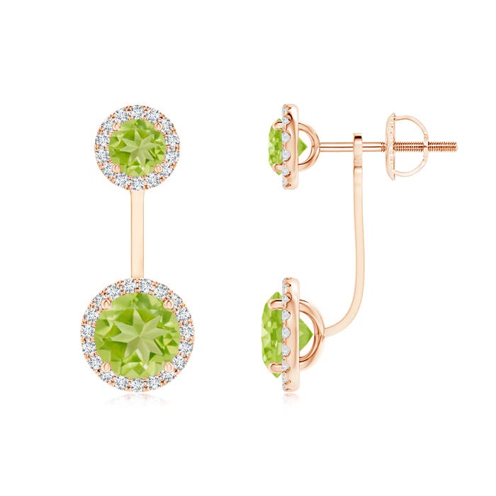 AA - Peridot / 2.83 CT / 14 KT Rose Gold