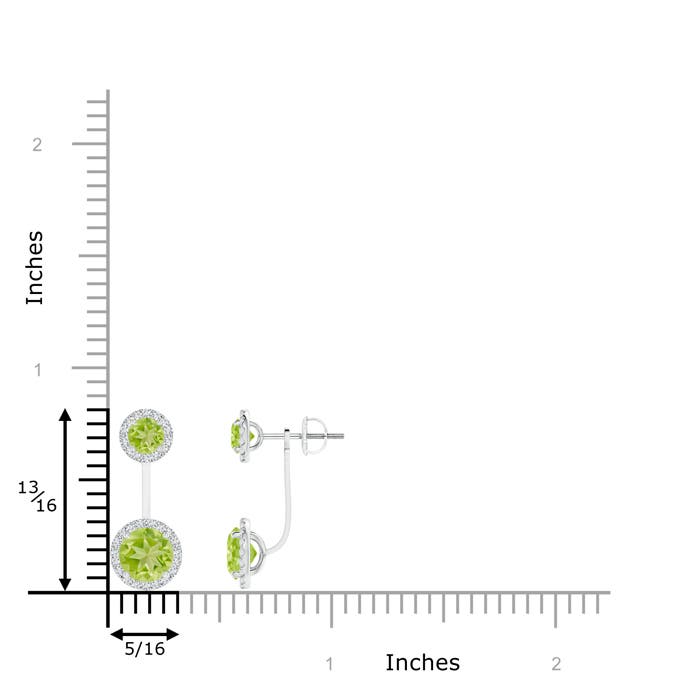 AA - Peridot / 2.83 CT / 14 KT White Gold