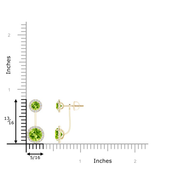 AAA - Peridot / 2.83 CT / 14 KT Yellow Gold