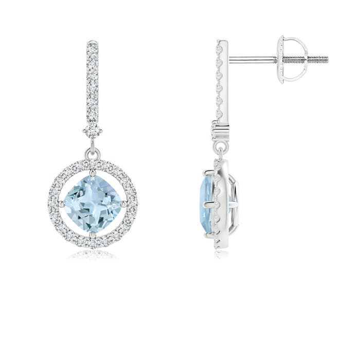 AA - Aquamarine / 1.34 CT / 14 KT White Gold