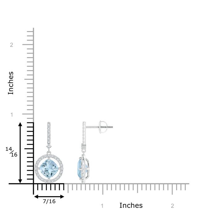 AA - Aquamarine / 2.15 CT / 14 KT White Gold