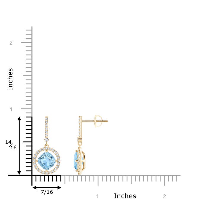 AAA - Aquamarine / 2.15 CT / 14 KT Yellow Gold