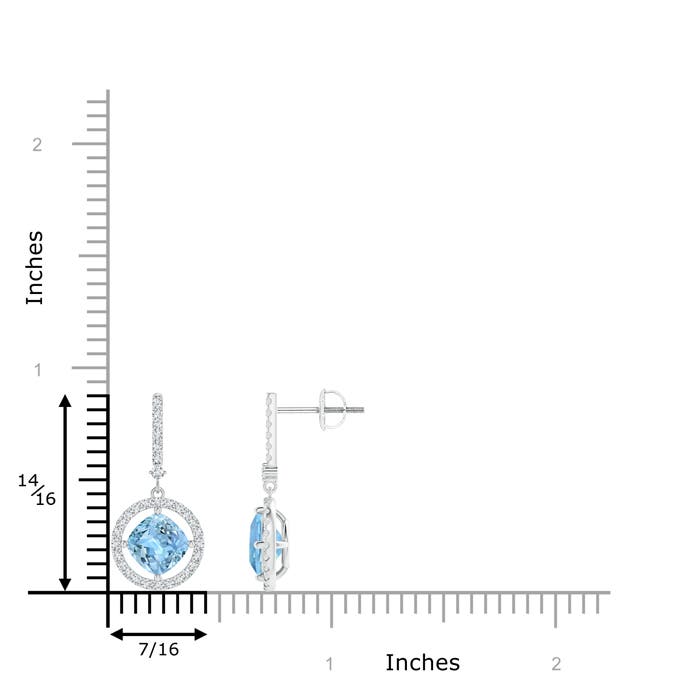 AAAA - Aquamarine / 2.15 CT / 14 KT White Gold