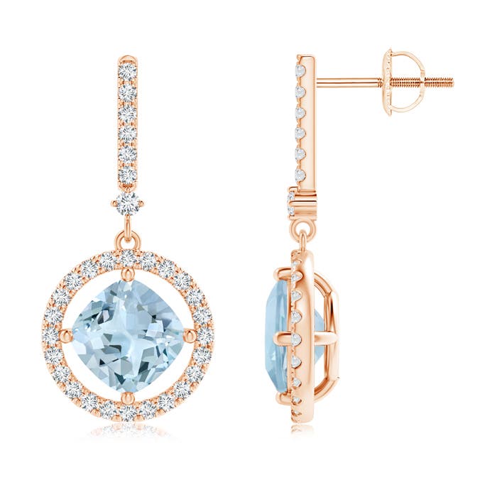 AA - Aquamarine / 3.28 CT / 14 KT Rose Gold