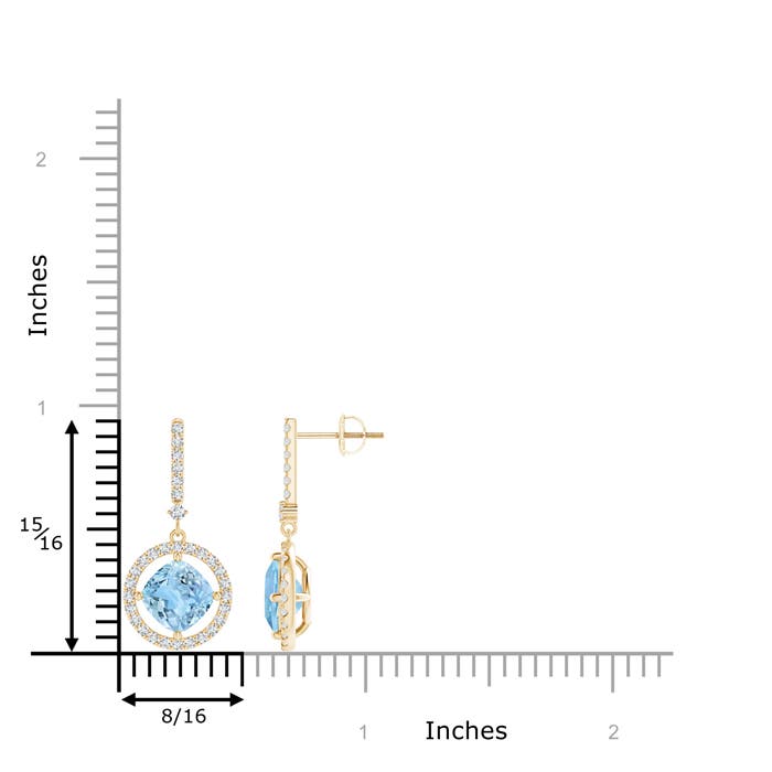 AAAA - Aquamarine / 3.28 CT / 14 KT Yellow Gold