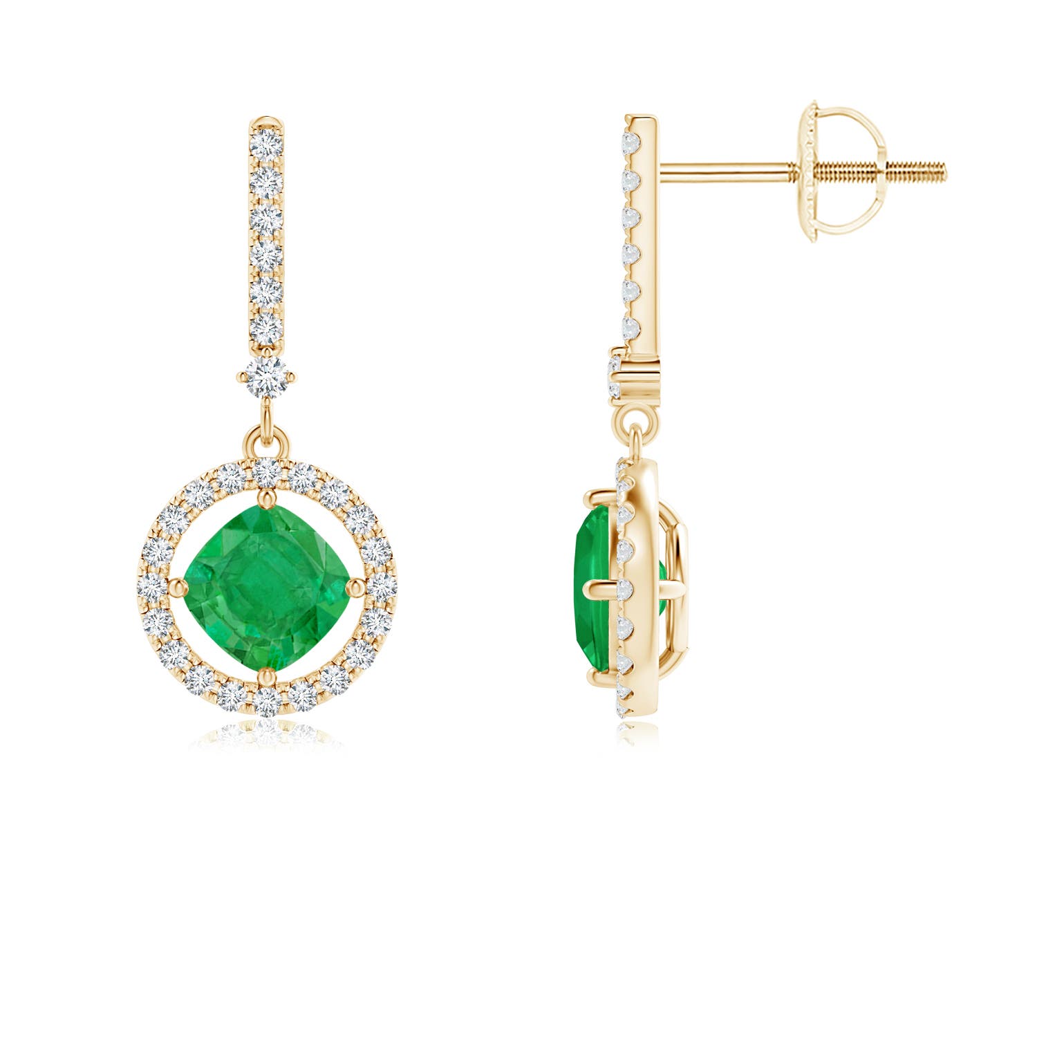 AA - Emerald / 1.4 CT / 14 KT Yellow Gold