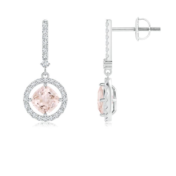 A - Morganite / 1.2 CT / 14 KT White Gold