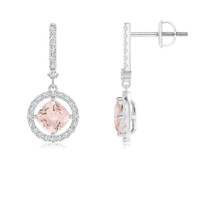 AA - Morganite / 1.2 CT / 14 KT White Gold