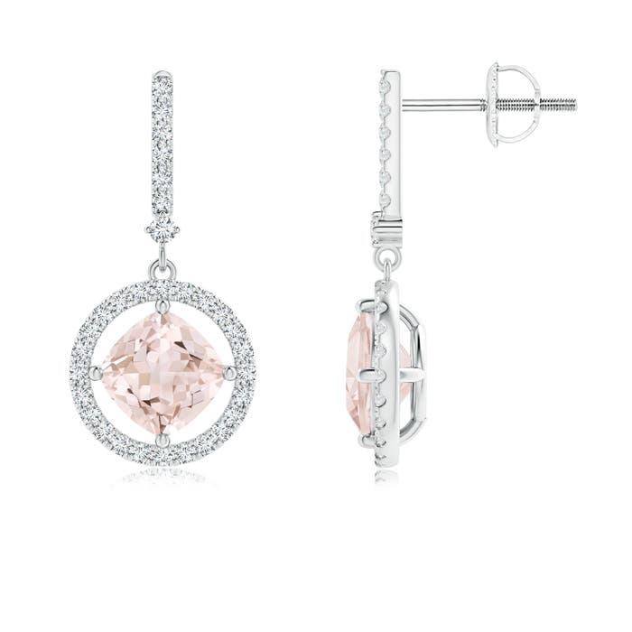 A - Morganite / 1.89 CT / 14 KT White Gold