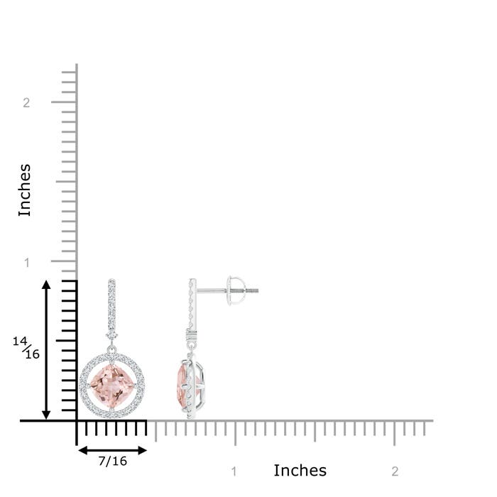 AAAA - Morganite / 1.89 CT / 14 KT White Gold