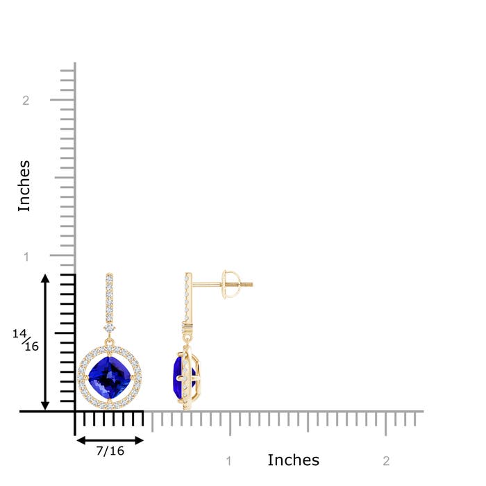 AAAA - Tanzanite / 2.49 CT / 14 KT Yellow Gold