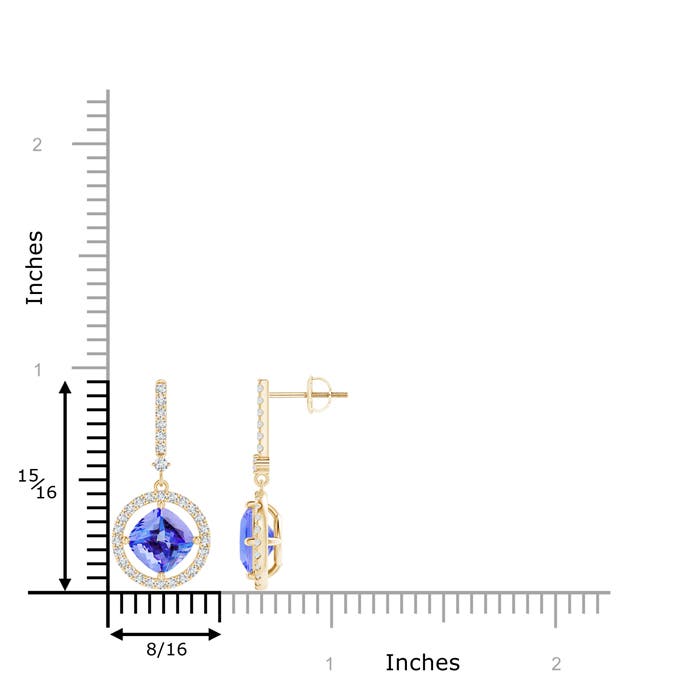 AA - Tanzanite / 3.48 CT / 14 KT Yellow Gold